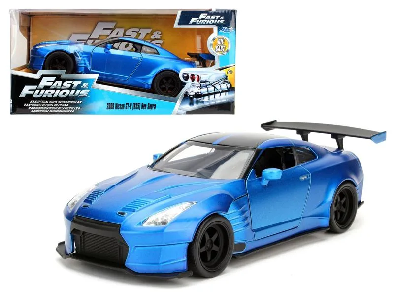 Jada Jada Brian's 2009 Nissan GTR R35 Blue Ben Sopra Fast &amp; Furious 1/24 Diecast Vehicle — product photo