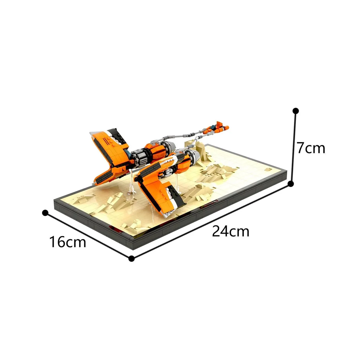 ZITIANYOUBUILD ZITIANYOUBUILD C5982 Star Wars Repulsorlift Racing Vehicle 881 Parts — product photo