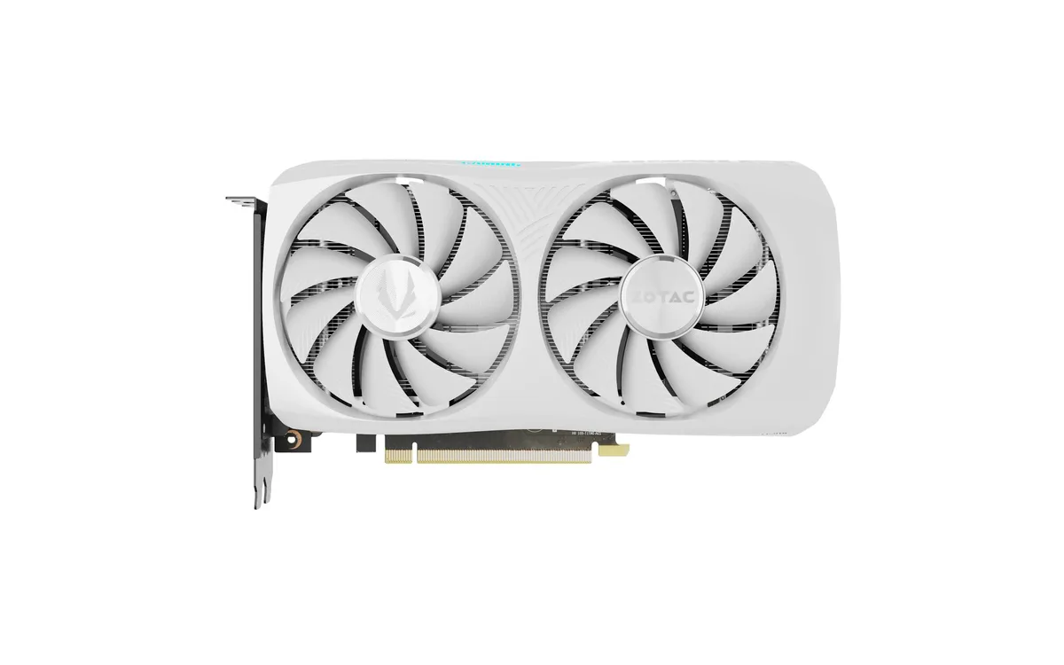 ZOTAC ZOTAC GeForce RTX 4070 Twin Edge OC White Edition graphics card ZT-D40700Q-10M — product photo