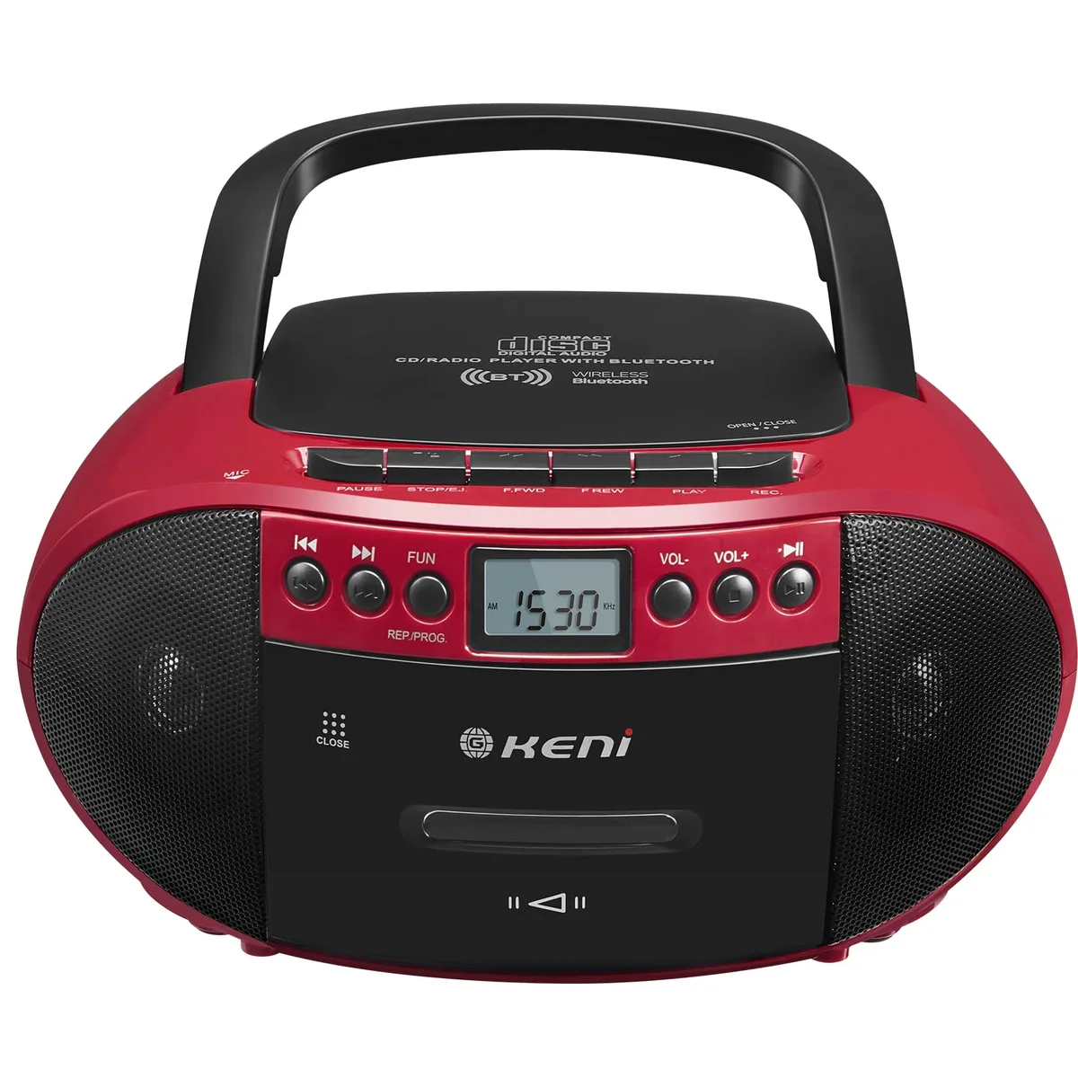 G Keni BT-9224MU Boombox Red — product photo