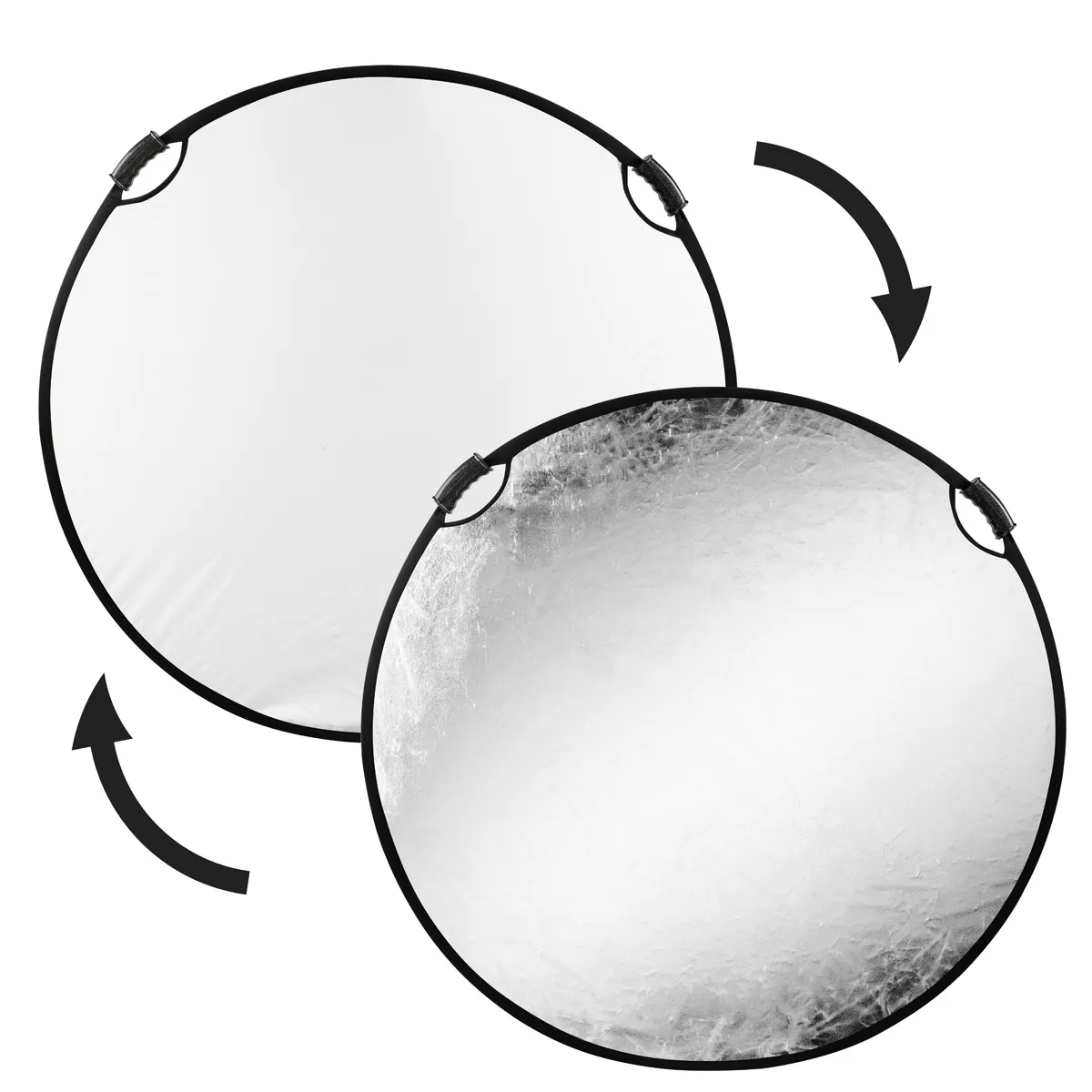 Glow Edge Glow Edge 52" Circular Collapsible Reflector Silver/White Studio — product photo