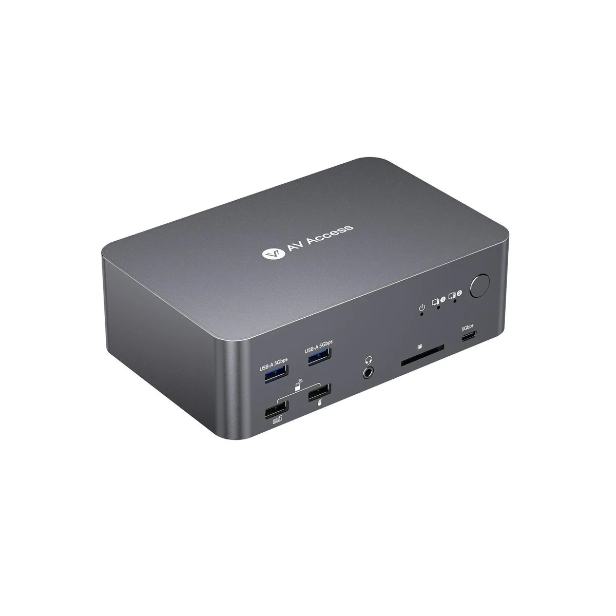 v AV Access AV Access iDock D23i KVM Switch 2 PCs 3 Monitors 8K@60Hz — product photo