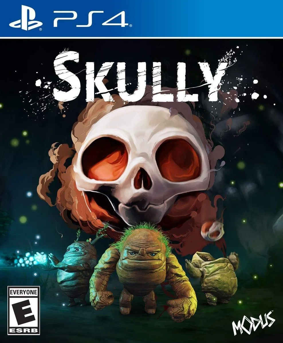 PlayStation 4 game case with Skully cover art