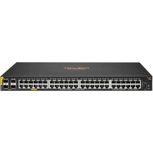 HP HP R9Y03A#ABA Aruba CX 6000 48G 4SFP 740W PoE network switch — product photo