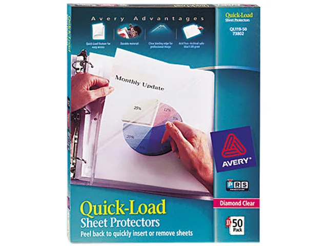 Avery Avery 73802 Diamond Clear Sheet Protectors 50 pk accessory — product photo