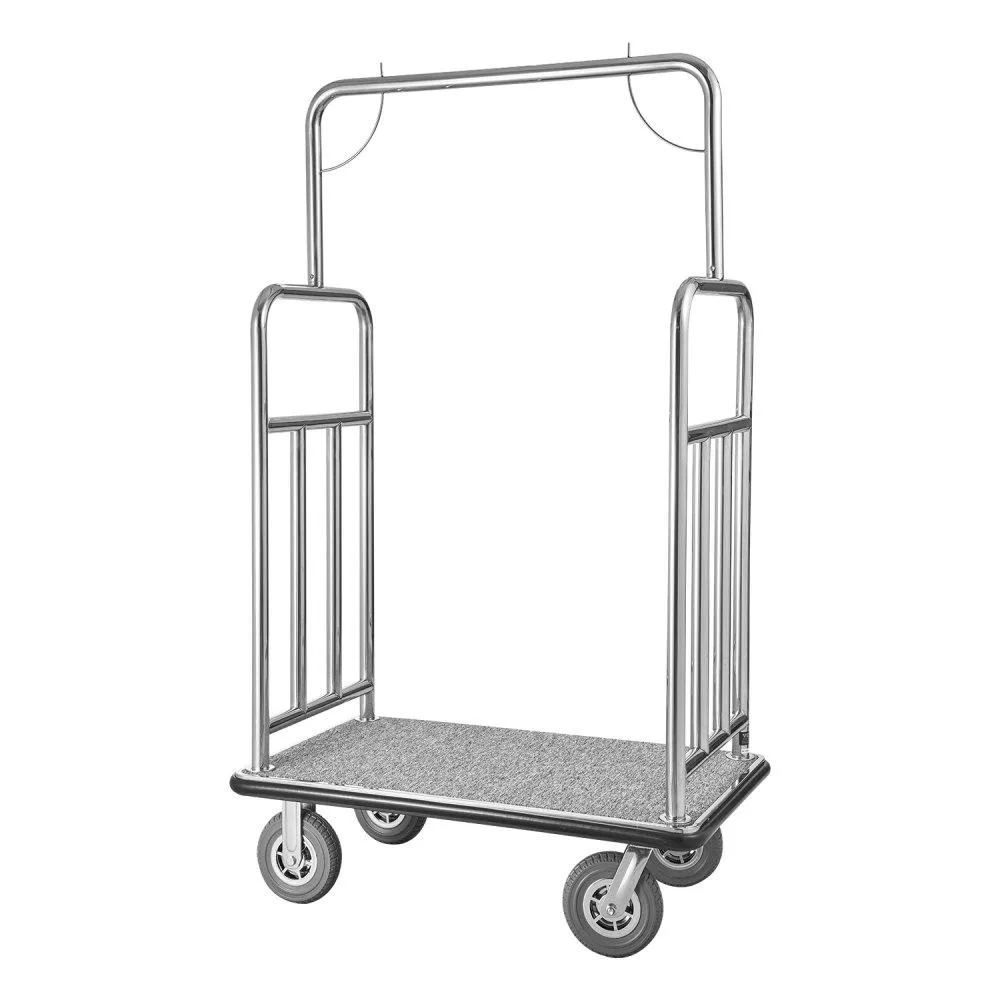 VEVOR VEVOR X-112 Luggage Cart 1200 lbs 42.5 x 25 x 71 in Silver — product photo