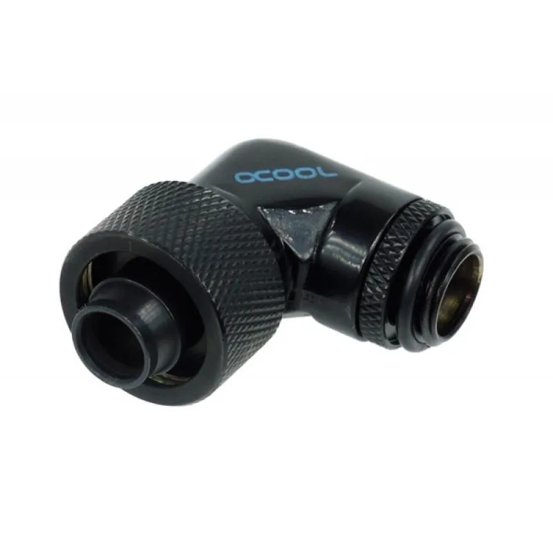 Alphacool Alphacool 90° Revolvable Compression Fitting G1/4 10/16 Deep Black 17081 — product photo