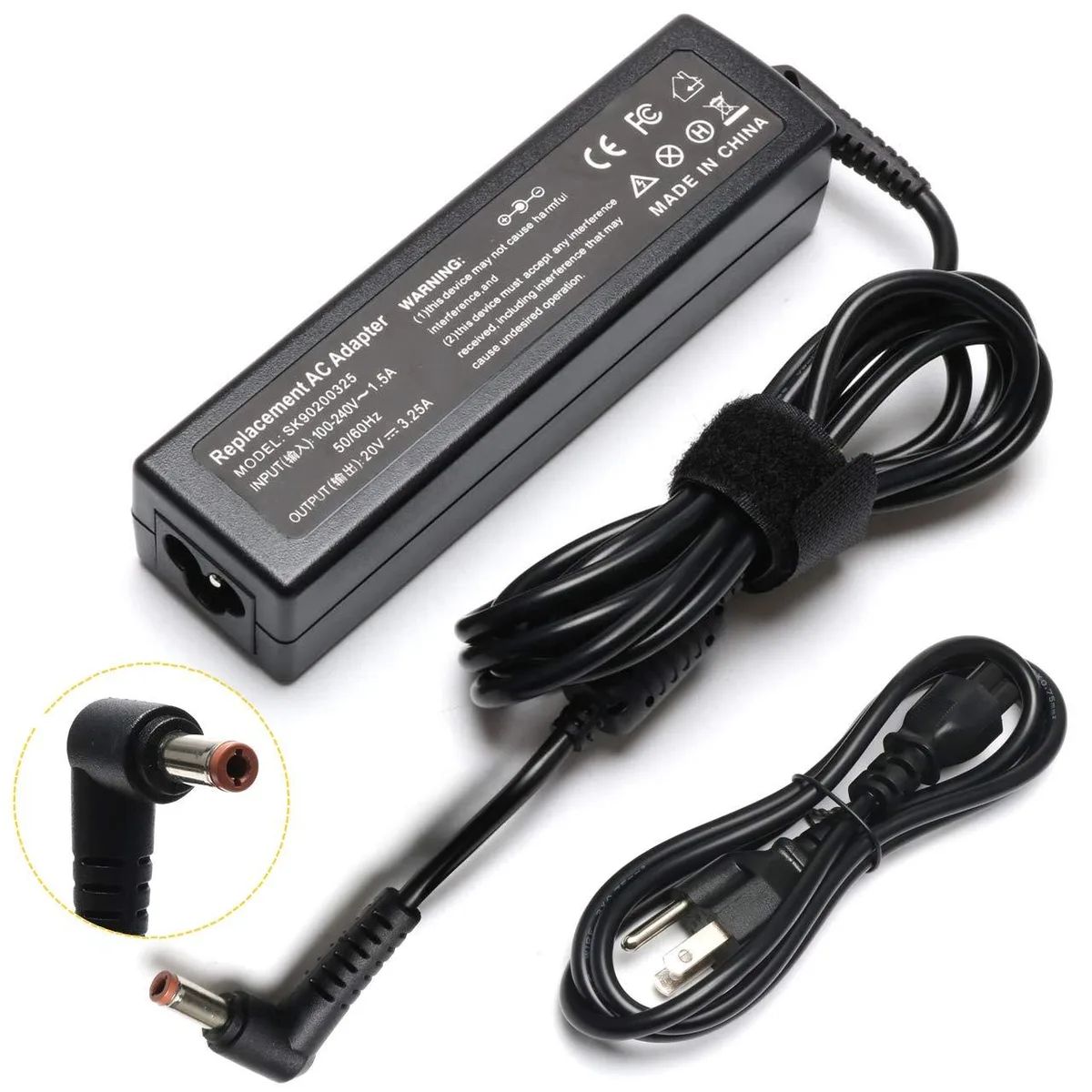  DELL SK90200325 65W 20V 3.25A laptop charger — product photo
