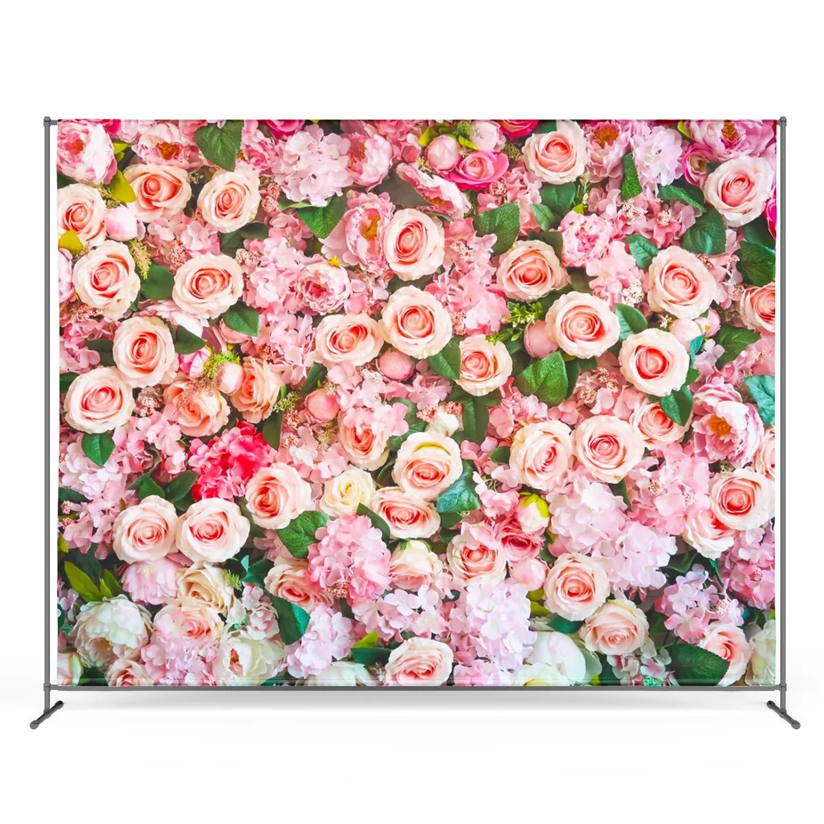 Zink Zink Roses Photo Backdrop 4.5 Ft x 6 Ft Multicolor Vinyl — product photo