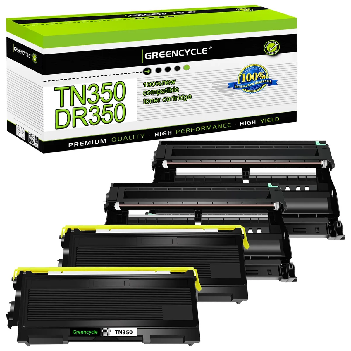GREENCYCLE GREENCYCLE TN350 DR350 Toner &amp; Drum Set 2 Pack — product photo