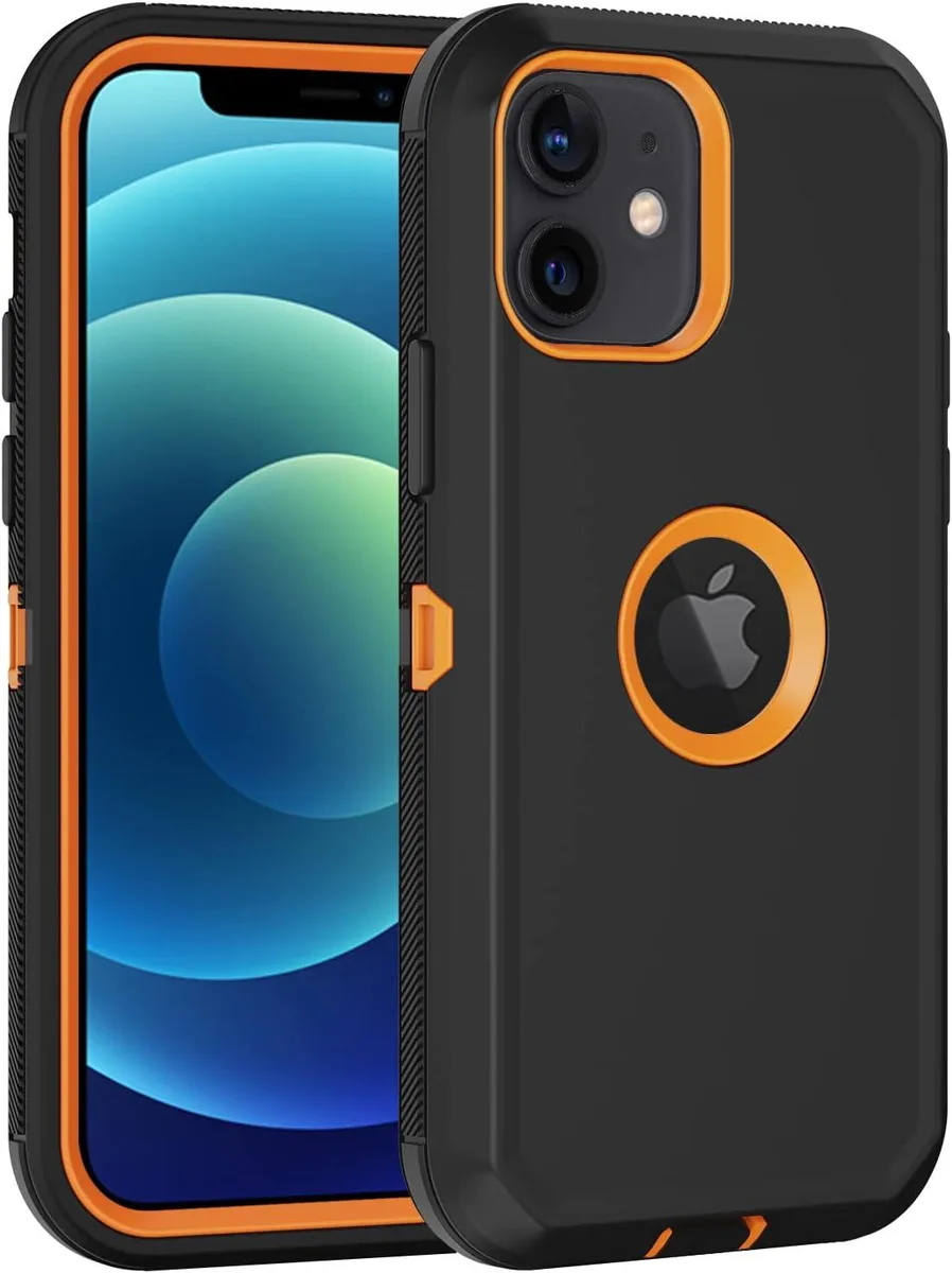 iworkmart iworkmart Case for iPhone 12/12 Pro 6.1 inch Black/Orange — product photo