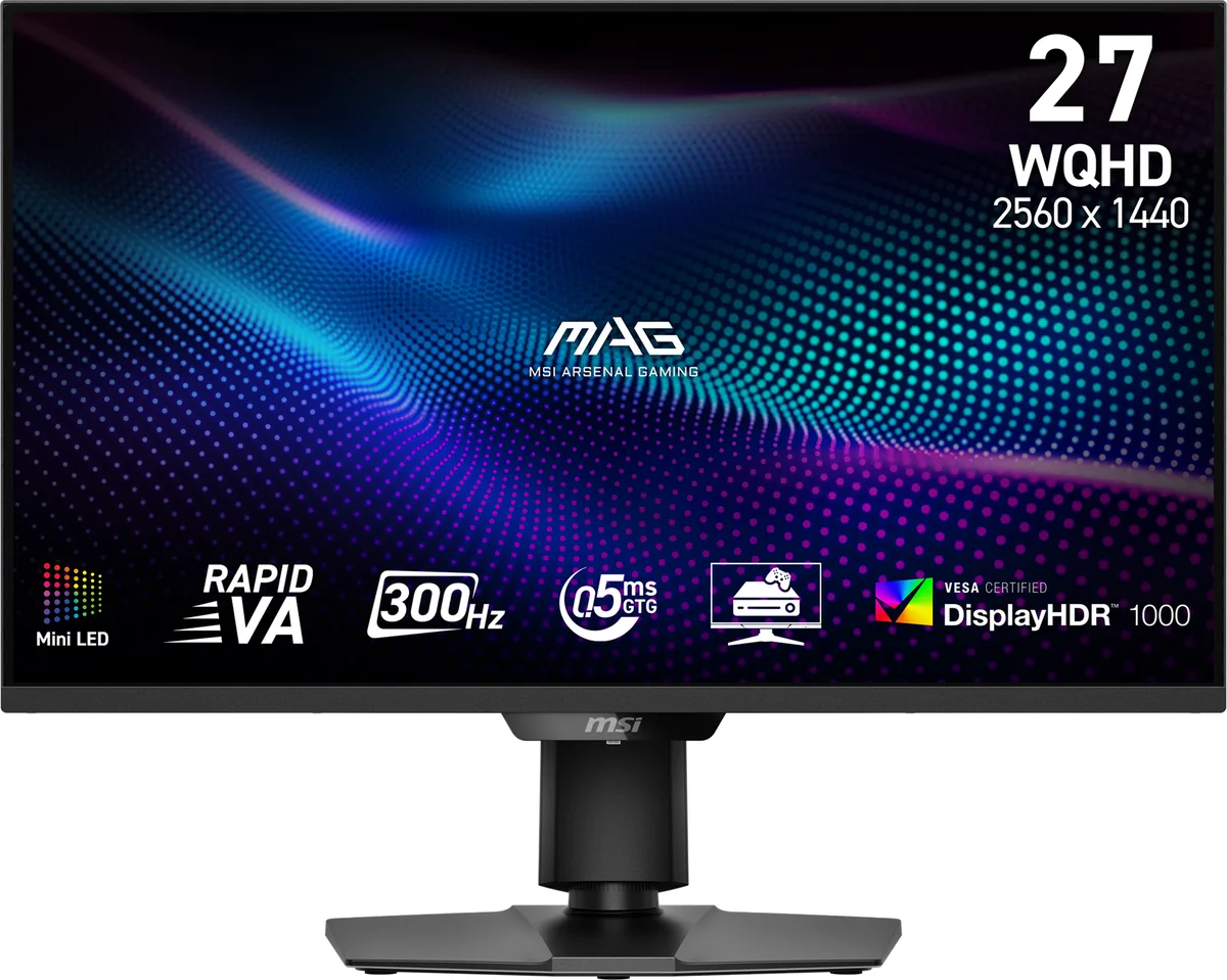 MSI MSI MAG 274QPF X30MV 27" 2560x1440 300Hz gaming monitor — product photo
