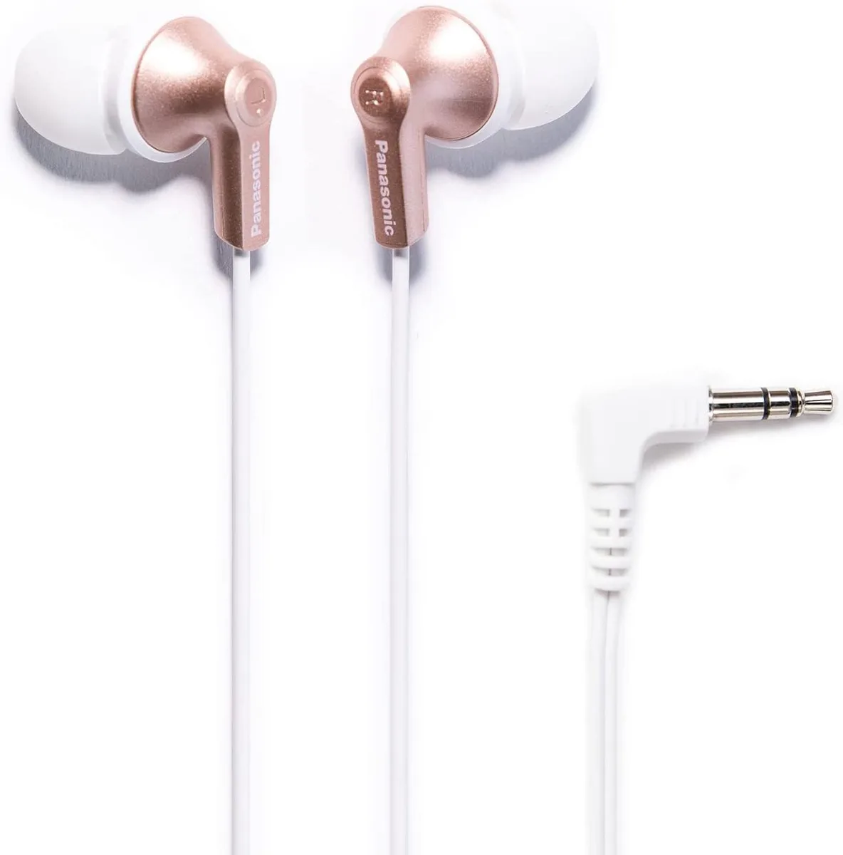  Panasonic RP-HJE120-N ErgoFit In-Ear Earbuds Rose Gold — product photo