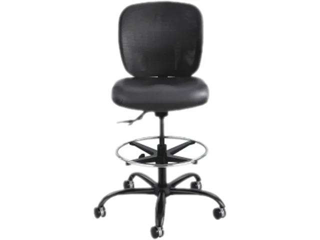 Safco Products Safco Products 3394BV Vue Extended Height Stool Vinyl Mesh Black office furniture — product photo