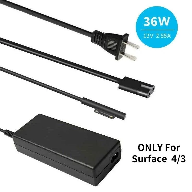RAYBESTOS UNBRANDED RAYBESTOS UNBRANDED 65W AC Adapter Charger for Microsoft Surface Pro 3 4 5 6 7+ 8 — product photo