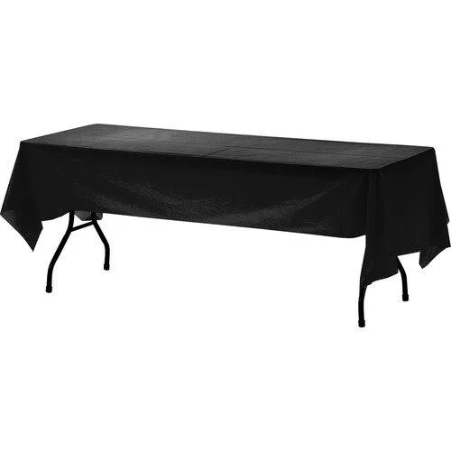 Genuine Joe Genuine Joe 00068 Plastic Table Cover 54x108 Black 6 Pack — product photo