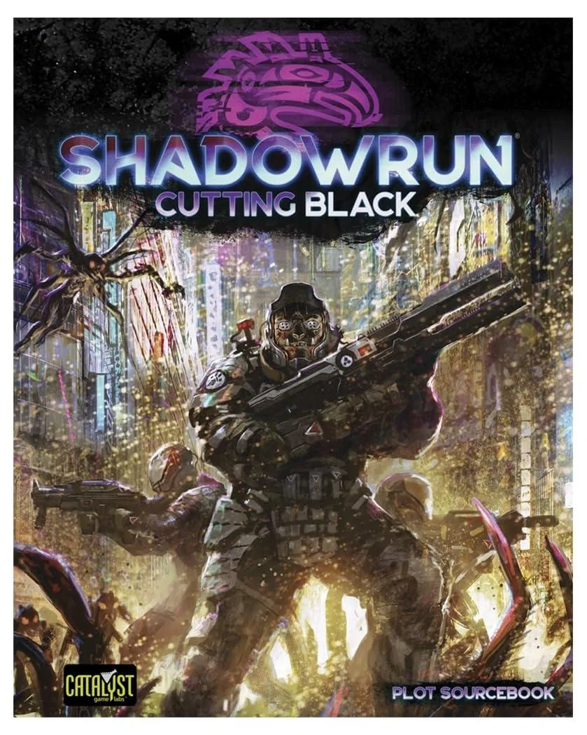 CATALYST GAME LABS CATALYST GAME LABS Shadowrun Cutting Black Sixth World Edition Plot Sourcebook Game — product photo