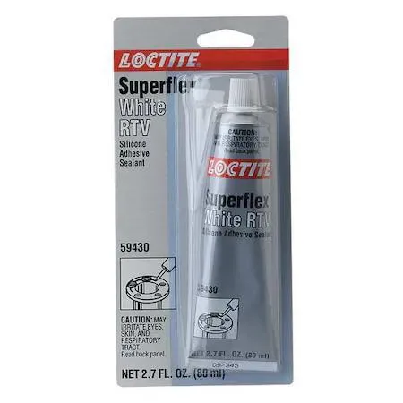 White silicone sealant in 85 g tube Loctite 135506