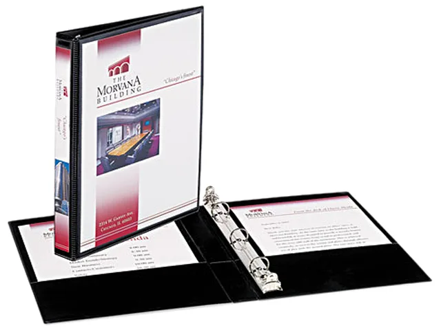 Avery Avery 27725 Mini Durable View Binder .5" Round Rings 5.5 x 8.5 Black — product photo