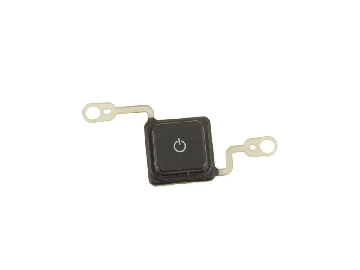 Small black plastic power button cover with icon for Dell Latitude 7320 and 7420