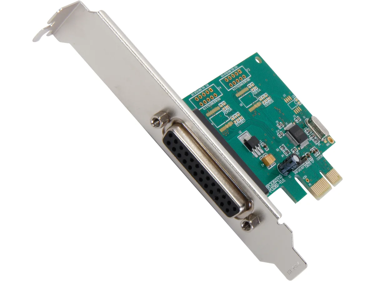 Syba Syba SI-PEX10010 1 Port Parallel PCIe 1.0 x1 Expansion Card — product photo