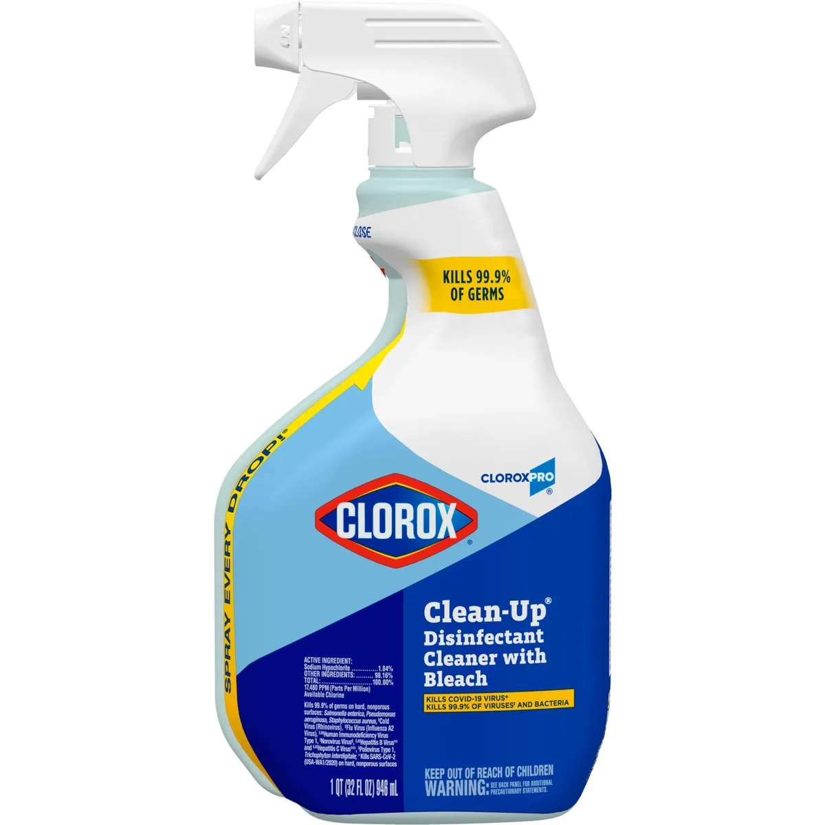 No Sew No Sew 35417 Clean-Up Disinfectant Cleaner Bleach Spray 32 Ounces — product photo