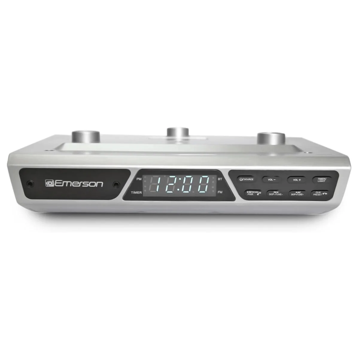 Emerson Emerson Under-Cabinet FM Radio with Bluetooth, Clock and 20 Station Memory — product photo