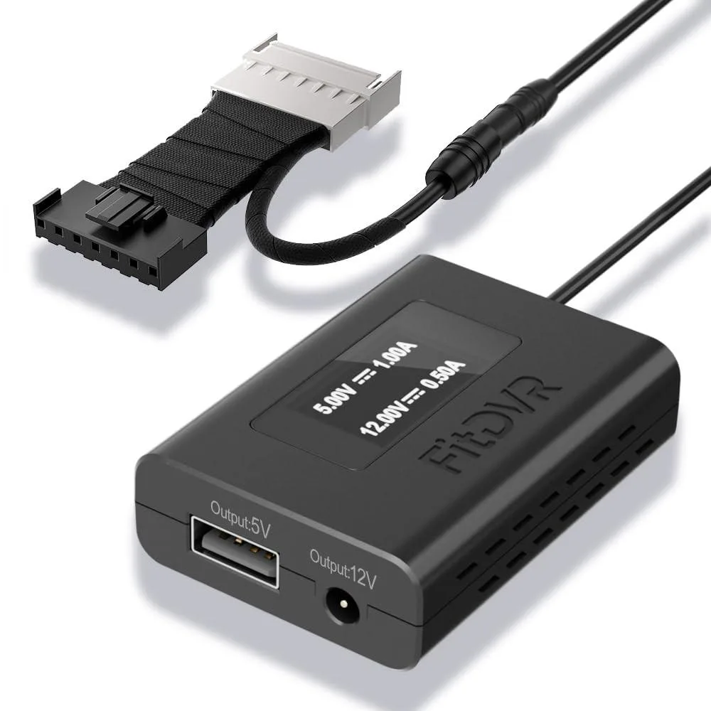 ARCTIC ARCTIC FitDVR 7-Pin Dash Cam Power Adapter 5V 12V LED Display 2 in 1 accessory — product photo