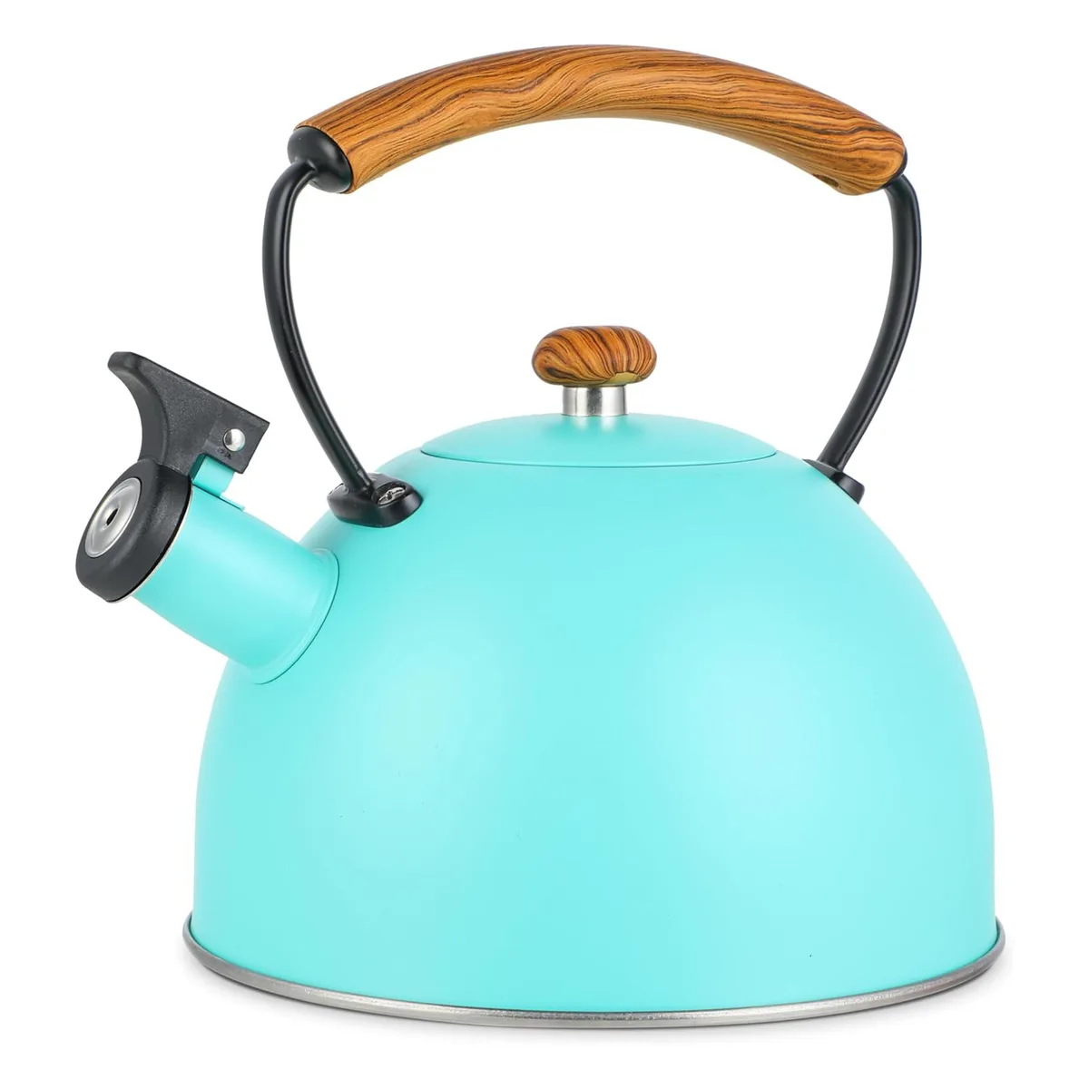 MegaChef MegaChef 3.2 Quart Whistling Tea Kettle Matte Turquoise — product photo