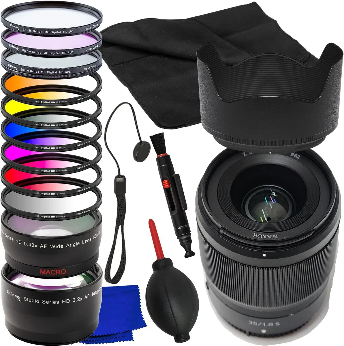 Nikon Global Nikon Global NIKKOR Z 35mm f/1.8 S Lens 20081 10PC Accessory Bundle — product photo
