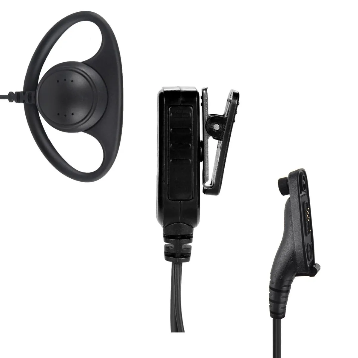 Adafruit Adafruit D-Shape Earpiece Headset with PTT Mic for Motorola APX/XPR Series — product photo