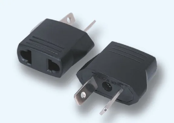 TeKit TeKit 2PCS AU to US/EU Travel Power Adapter Converter Black 125-250V 6A Copper — product photo