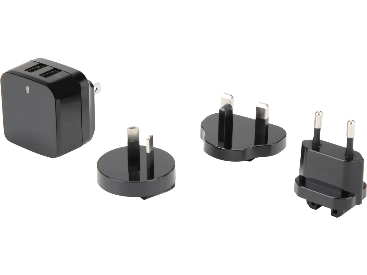 STARTECH STARTECH USB2PACBK 2-port USB charger 17 W 3.4 A 100-240 V — product photo
