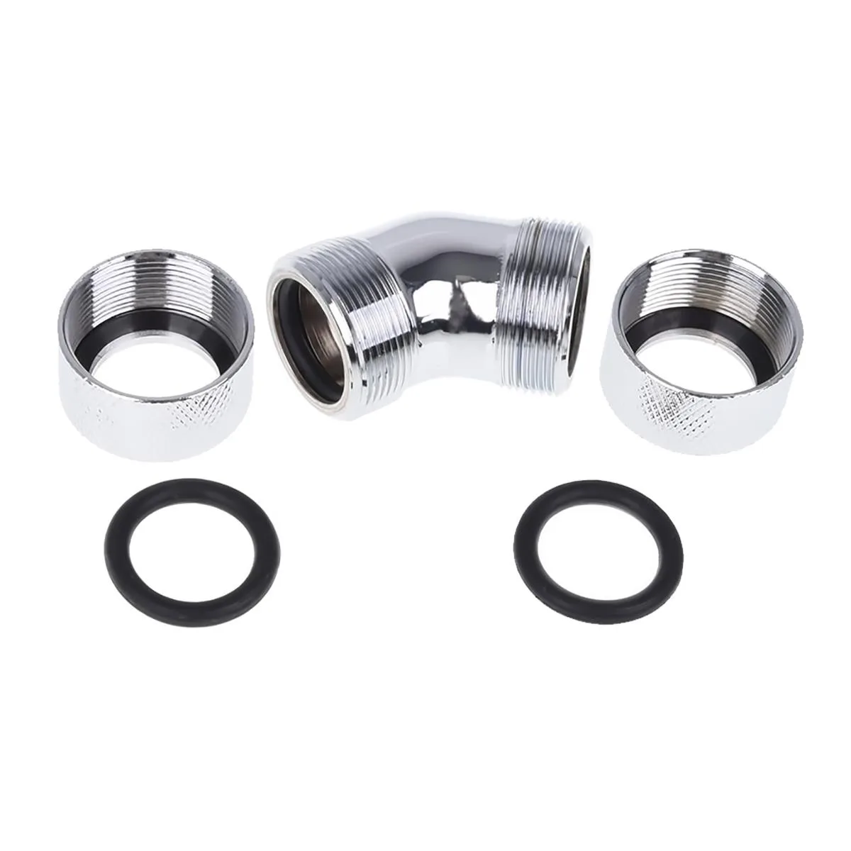 Alphacool Alphacool Eiszapfen 16mm HardTube 45° L-Connector Chrome 17404 — product photo