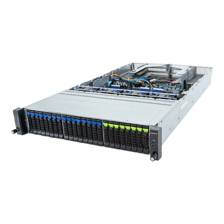 GIGABYTE GIGABYTE R283-Z96-AAE3 barebone server dual EPYC 9004 24 DIMM 24 bay — product photo