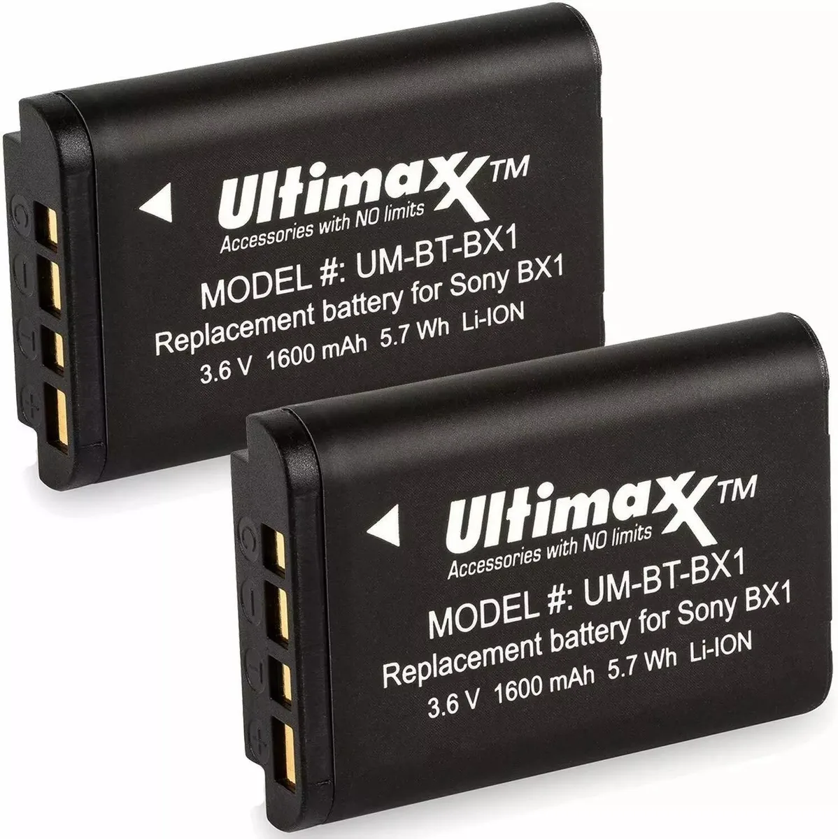 Sony Sony NP-BX1 1600 mAh camera battery 2-pack — product photo