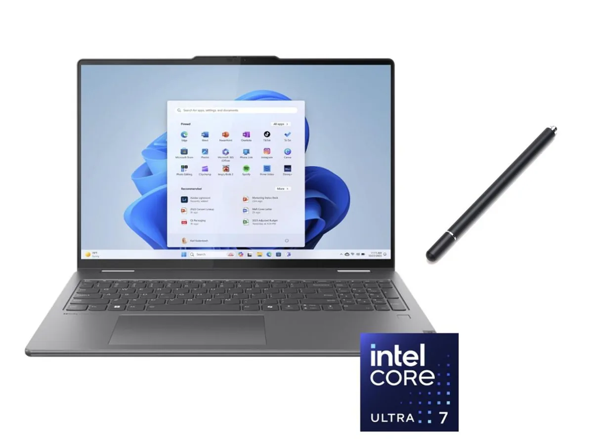 Lenovo Lenovo Yoga 2-in-1 16" Touchscreen Laptop Core Ultra 7 155U 16GB DDR5 1024GB SSD Grey — product photo