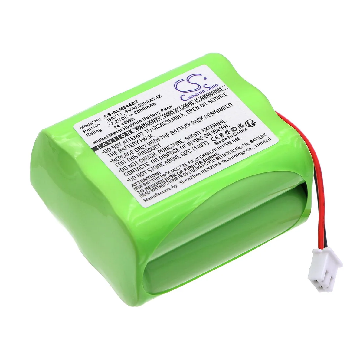 Estry Estry 7.2V 2000mAh Ni-MH battery for 2GIG Edge Panel EDG-NA-VA — product photo