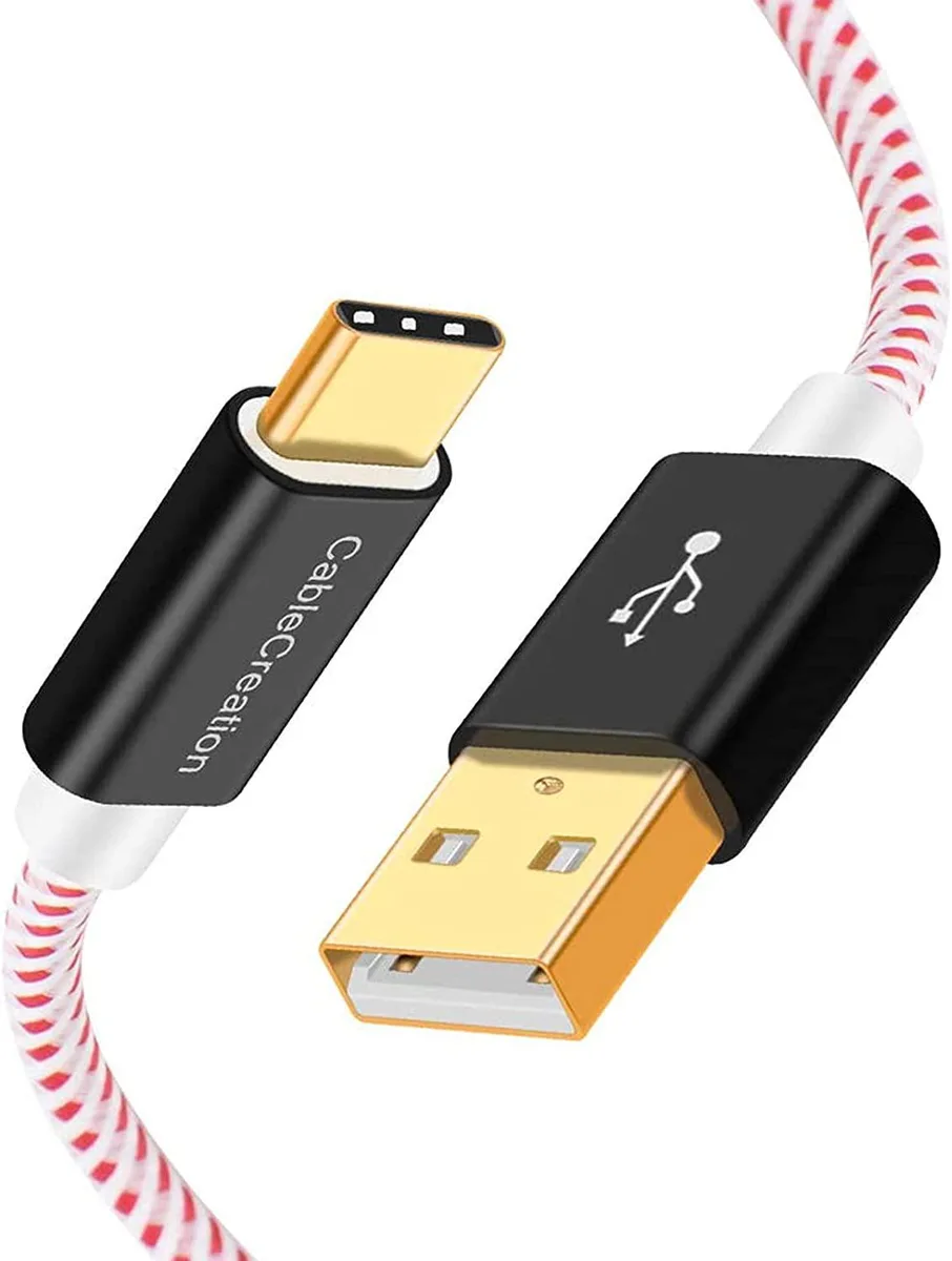 CableCreation CableCreation USB A to USB A Cable Braided 1.6 FT Red — product photo