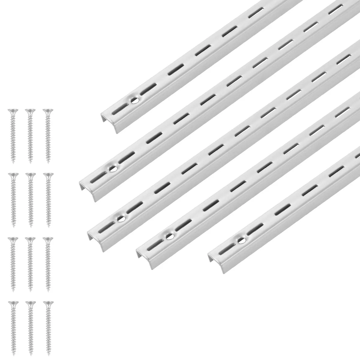 VEVOR VEVOR Shelf Pilaster 39-inch 10 Pack Single Slot Silver — product photo