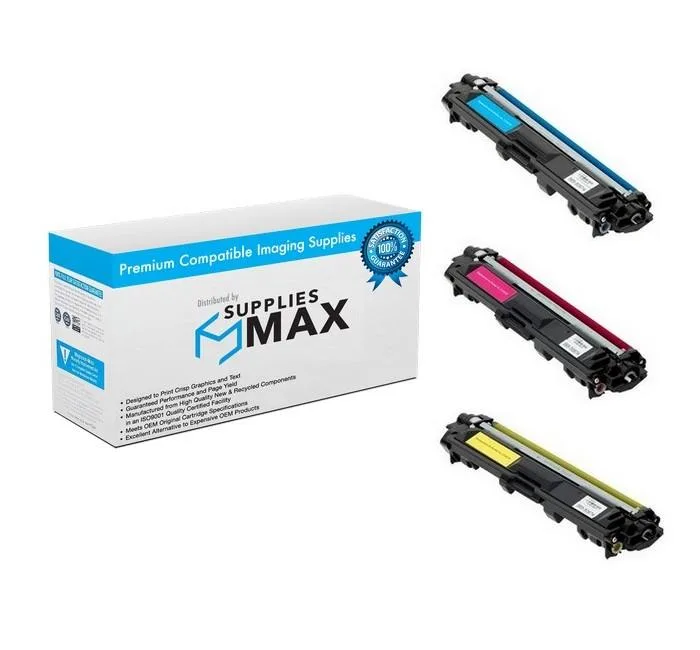 SuppliesMax SuppliesMax BRTTN-2253PK High Yield Toner Cartridge Combo Pack Cyan Magenta Yellow 2200 Pages — product photo