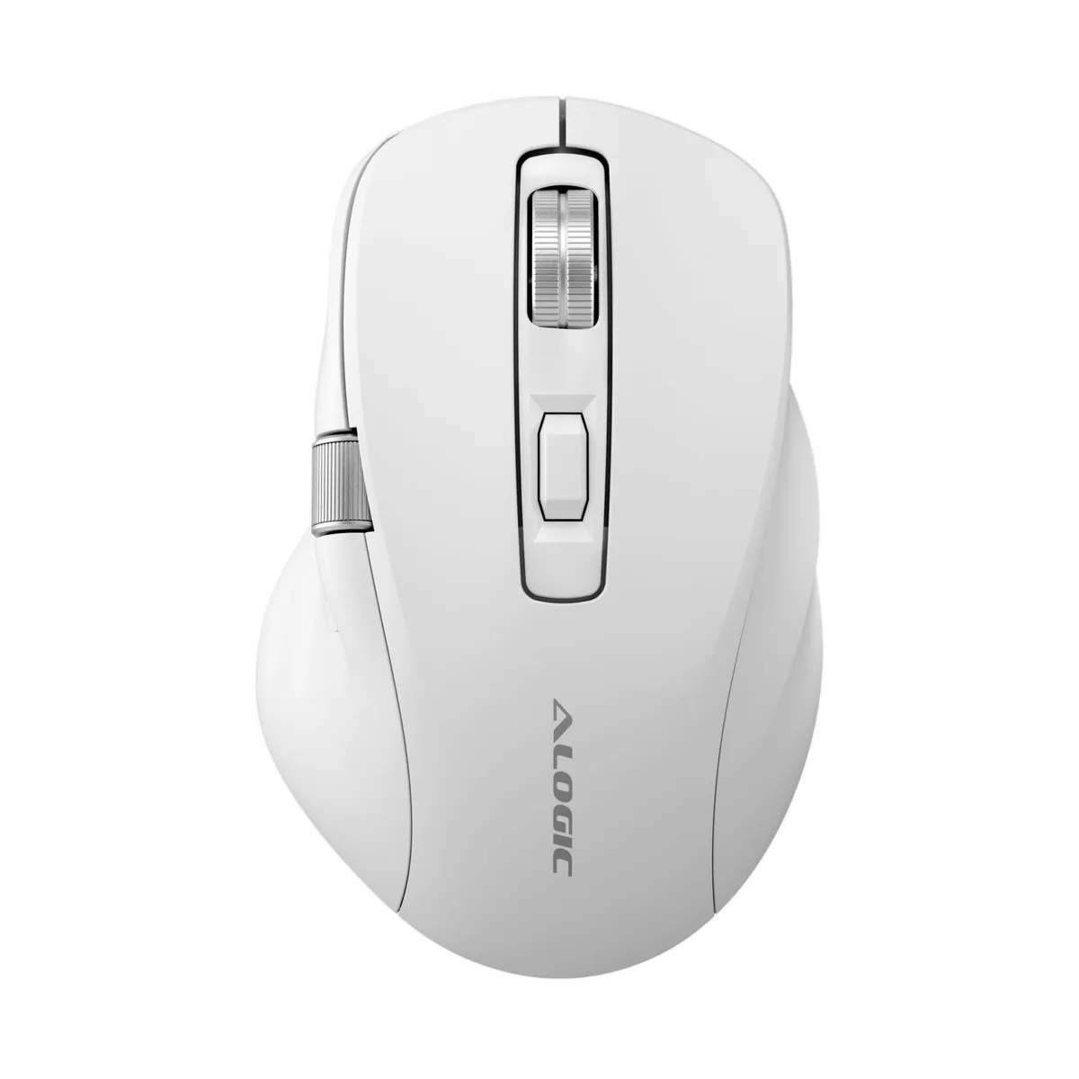 ALOGIC ALOGIC Apex Bluetooth USB-C Rechargeable 7-Key Gaming Mouse White — product photo