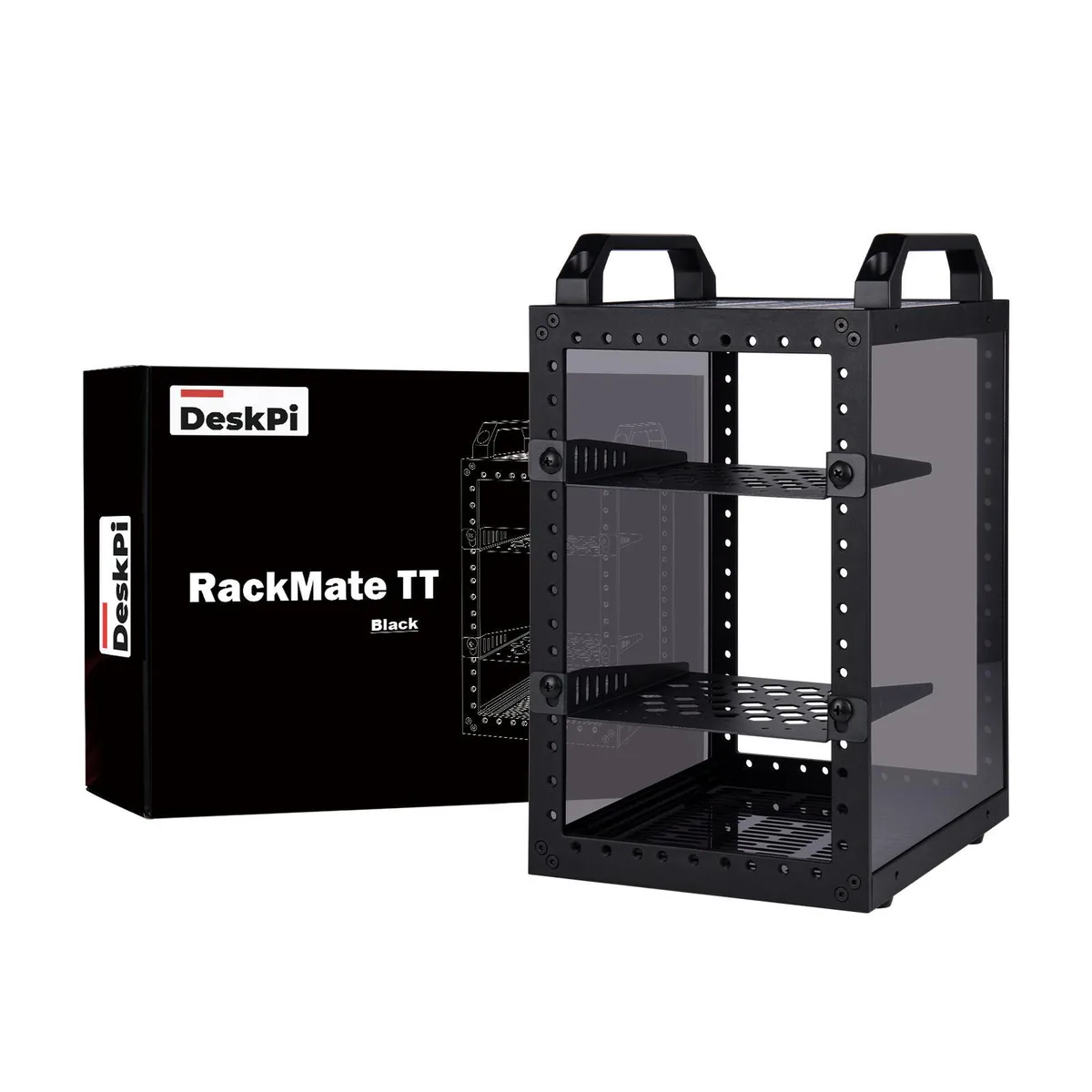 52Pi 52Pi DeskPi RackMate TT-Black 10-inch 3U Server Rack — product photo