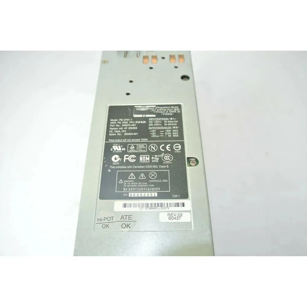 KHACHIMO KHACHIMO ML350 G4 PS-3701-1 725W power supply — product photo