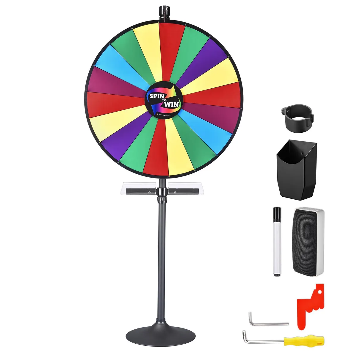 Yescom USA, Inc. Yescom USA, Inc. 35PRWSET006-36P20 36" prize wheel kit with serving tray supply — product photo