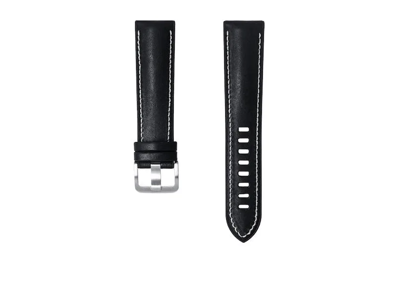 SAMSUNG SAMSUNG Novonappa Hybrid Leather 22mm black watch strap — product photo