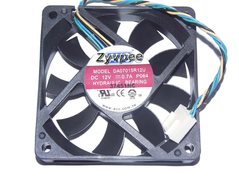 Zyvpee Zyvpee DA07015R12U P064 70mm 4 Pin Case Fan — product photo