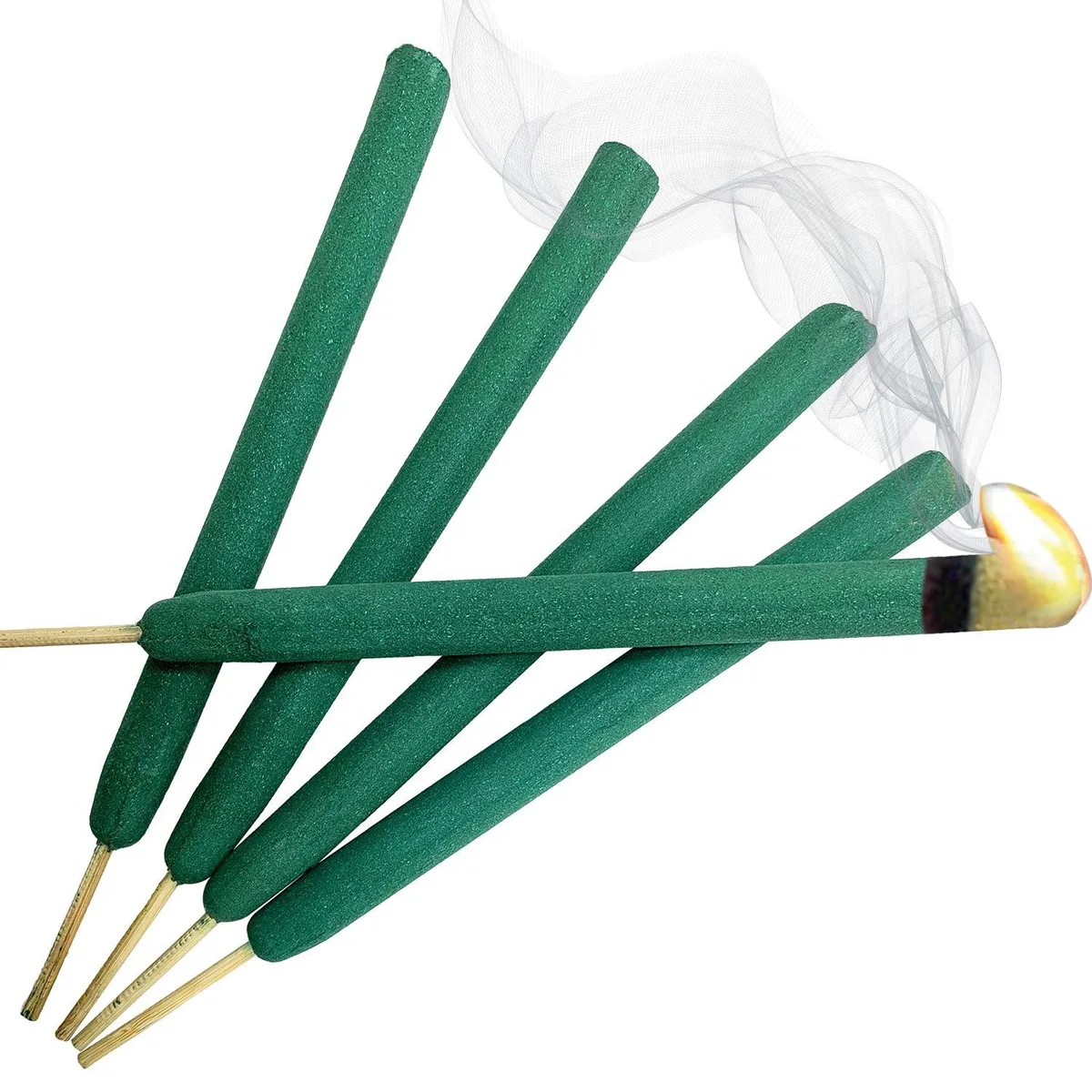 Three packs of fifteen extra-thick mosquito repellent sticks, each 2.5 inch diameter