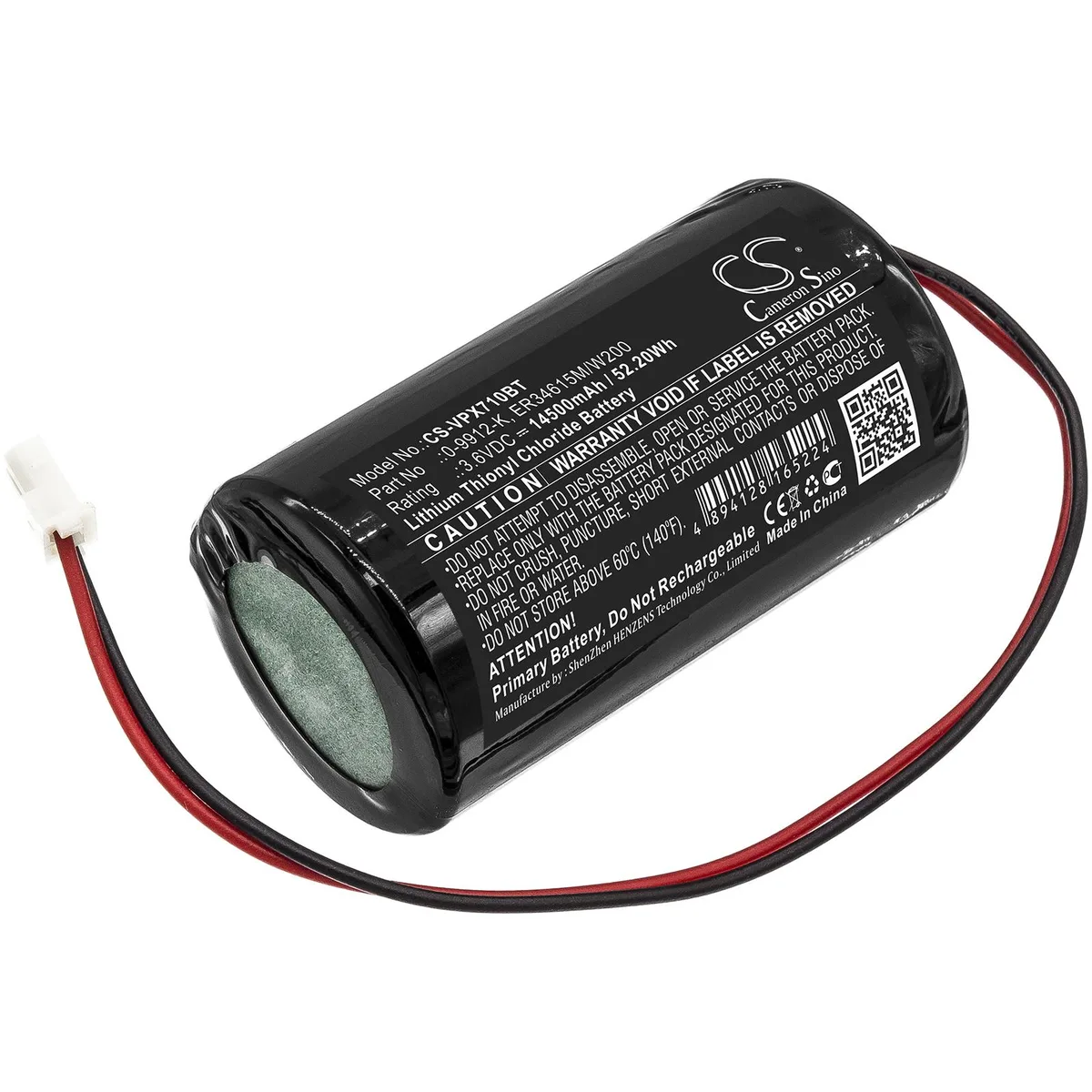 Cameron & Co Cameron & Co DS-CS-VPX710BT 3.6V 14.5Ah Li-SOCl2 surveillance accessory — product photo