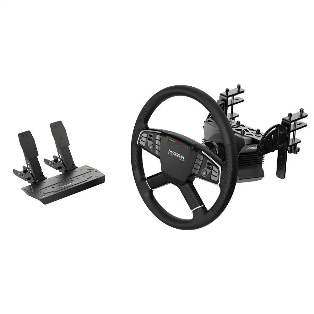 Moza Moza RS071 Trucking Bundle driving simulator 5.5 N·m 400 mm wheel 14 buttons 16.7 M colours — product photo